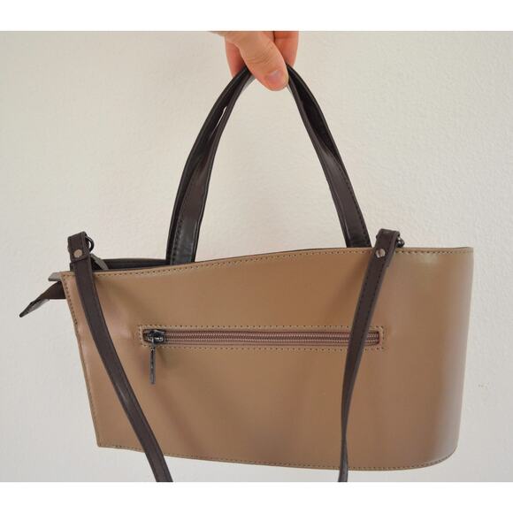 Vintage ITALIAN Designer Daniella Moda HANDBAG Asymmetrical Crossbody Bag - Picture 6 of 8